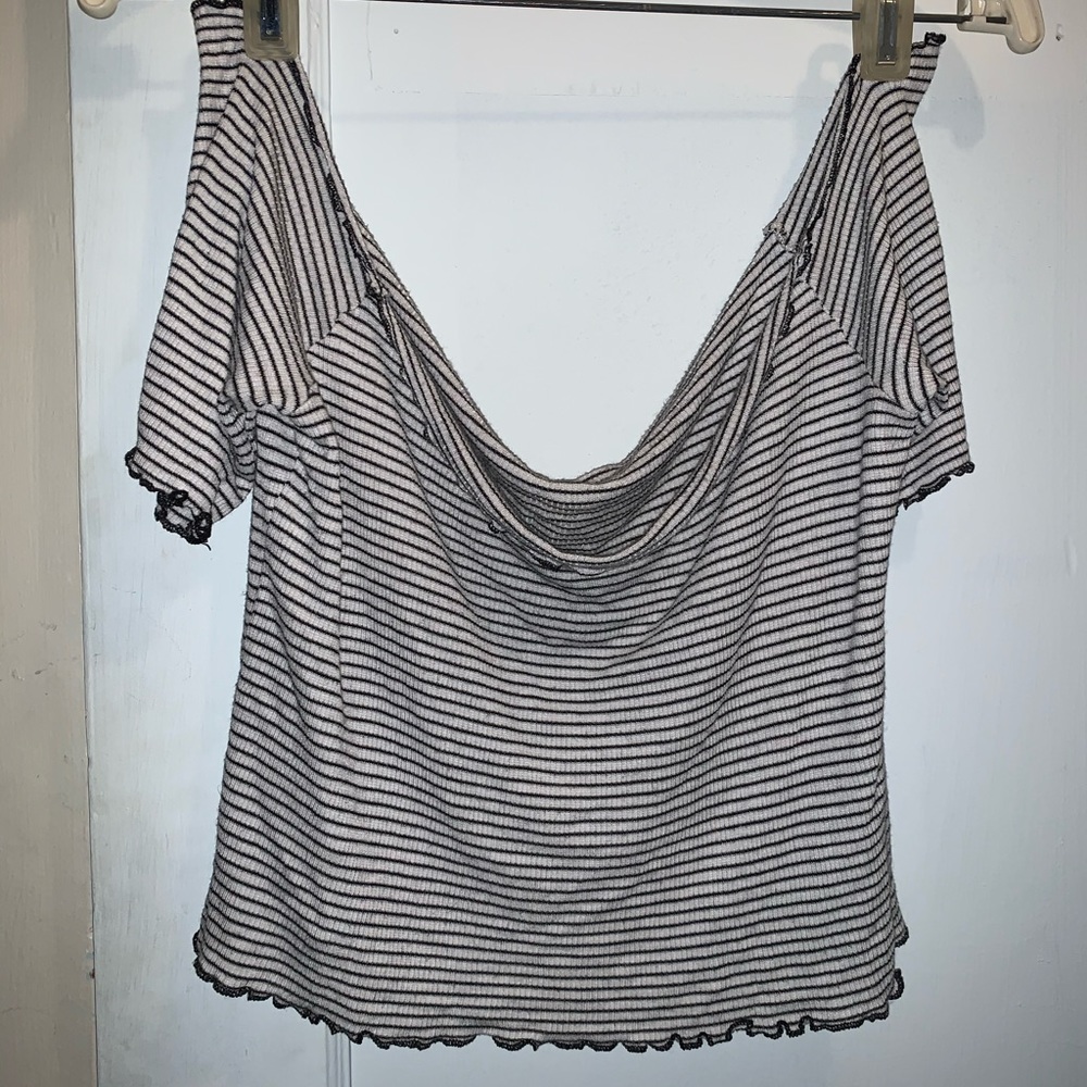 Striped crop top